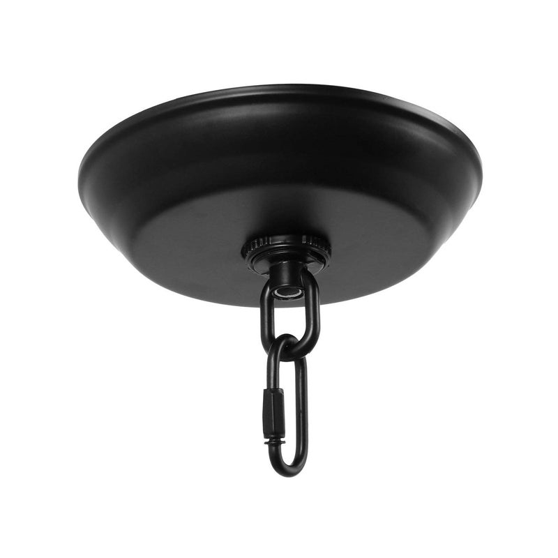 Giluta 5" Standard Light Canopy Kit with Maximum Fixture Weight of 40 Pounds Metal Ceiling Plate for Chandelier Pendant Lighting Flower Basket or DIY Projects, Black - Image 1